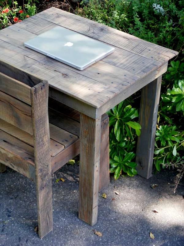 DIY Small Pallet Table Pallet Furniture Plans