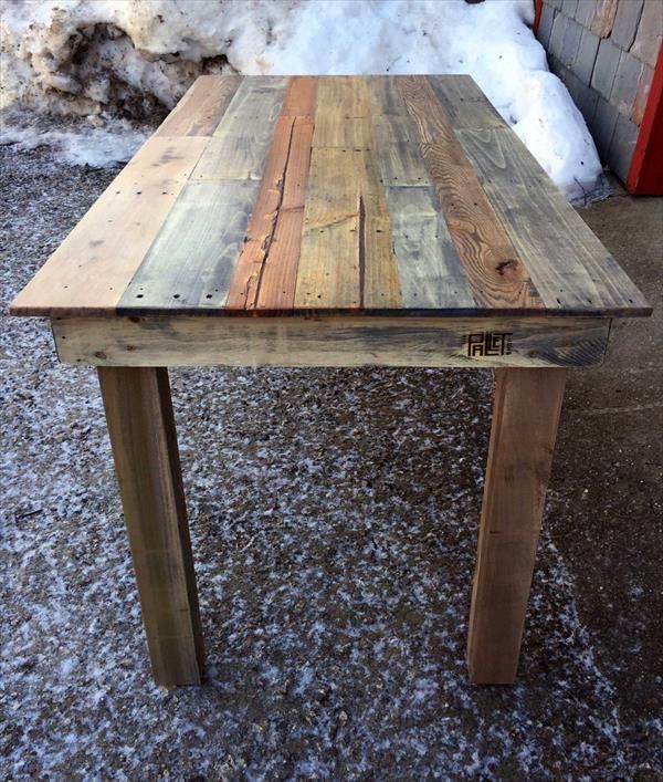 Recycled Wood Pallet Kitchen Table Pallet Furniture Plans