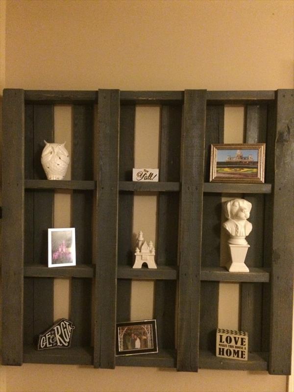 Diy Pallet Wood Shelf Display Unit Furniture Plans