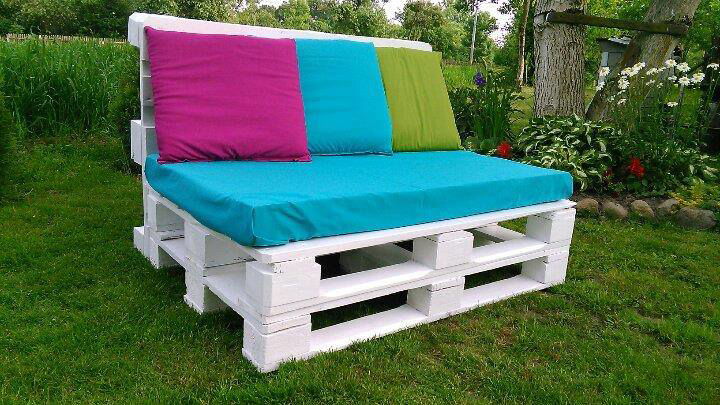 pallet two seater sofa