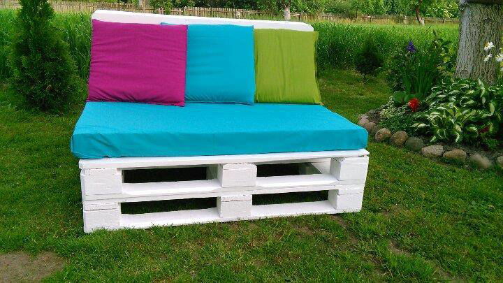 diy pallet two seater sofa